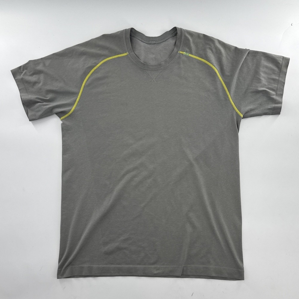Men's Lululemon Metal Vent Tech Stretch Your Head Short Sleeve Top Gray Large L